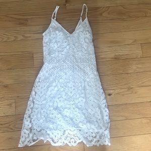 White lace dress